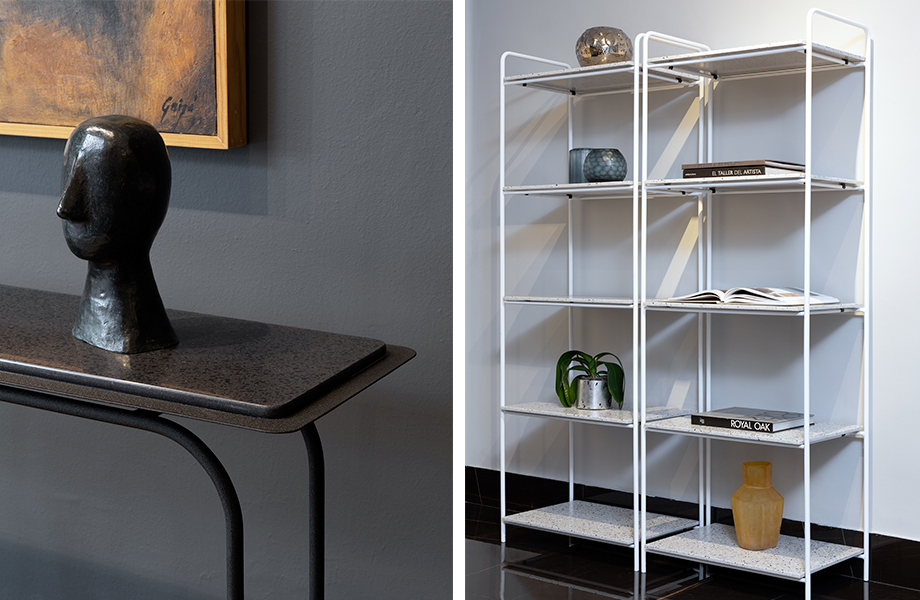 Librero Makali y Consola Xalpi Lava de Superficie Sólida Everform